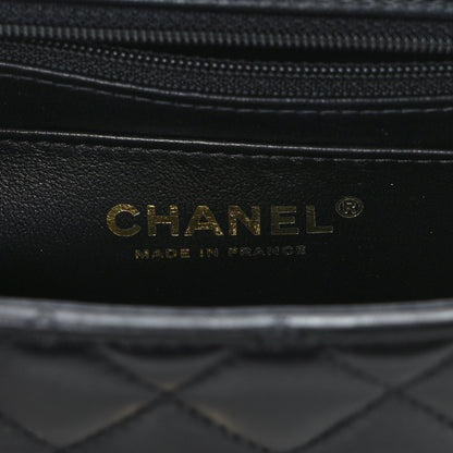 Chanel Lambskin Quilted Mini Top Handle Rectangular Flap Black 6 of 11