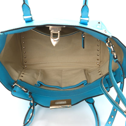 Valentino Garavani Vitello Small Rockstud Double Handle Tote Parrot 5 of 10