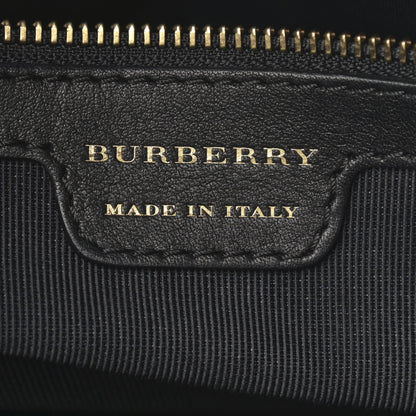 Burberry Calfskin 1983 Knight Check Link Zip Tote Black 6 of 13