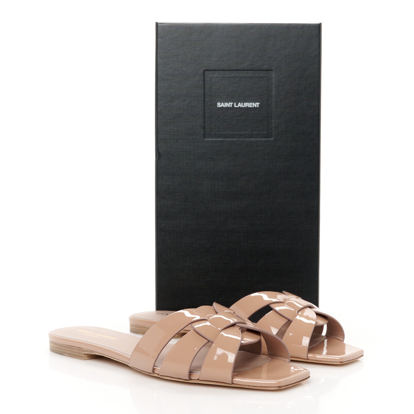 Patent Tribute 05 Slide Sandals 39 Nude