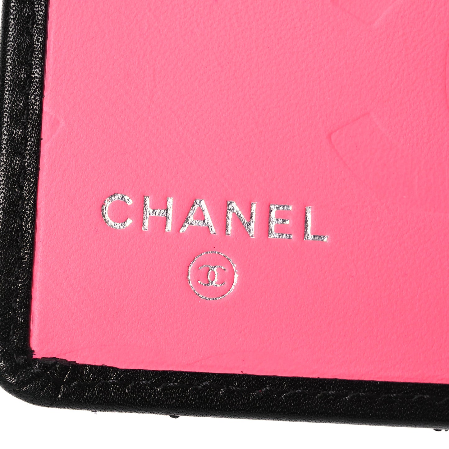 Calfskin Quilted Small Cambon Agenda Planner Black
