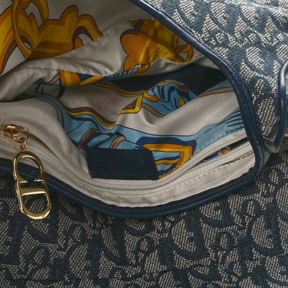 Christian Dior Monogram Saddle Bag Blue 5 of 9