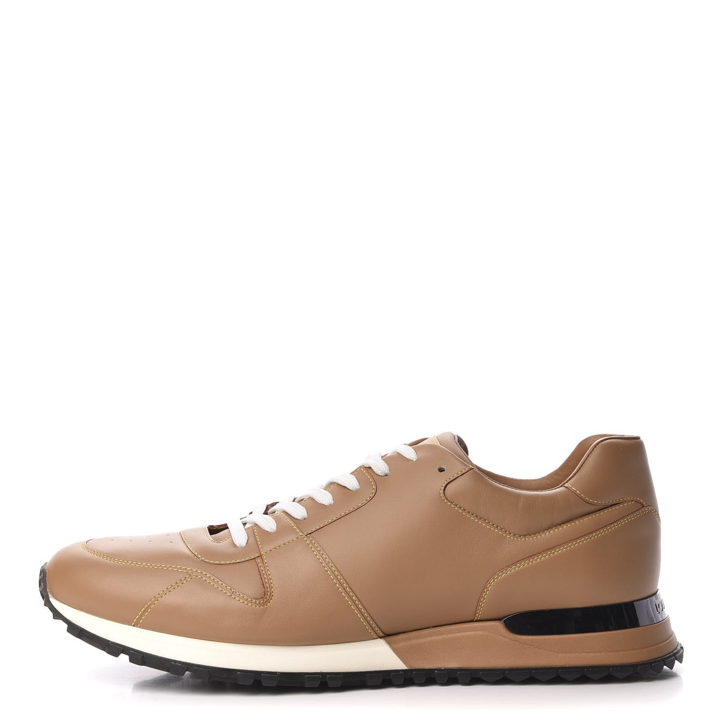 Calfskin Mens Run Away Sneakers 10 Tan