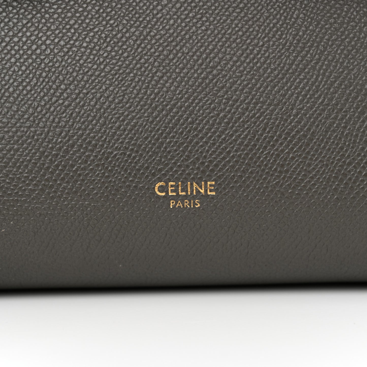 Grained Calfskin Nano Belt Bag Grey