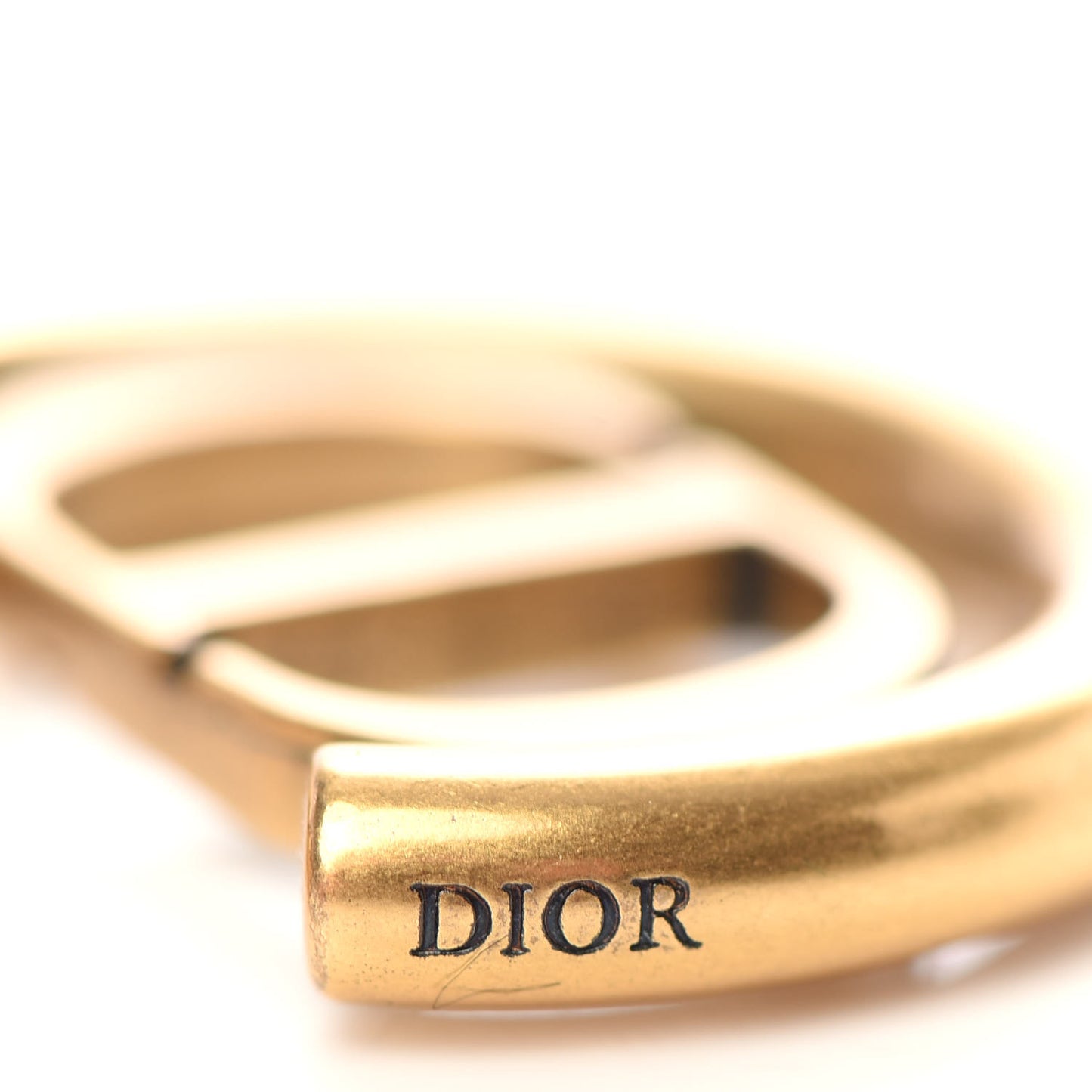Metal 30 Montaigne Hoop Earrings Aged Gold