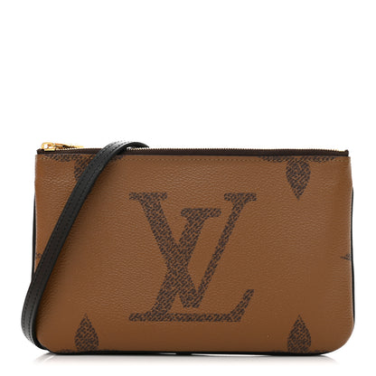 Louis Vuitton Reverse Monogram Giant Double Zip Pochette 1 of 11