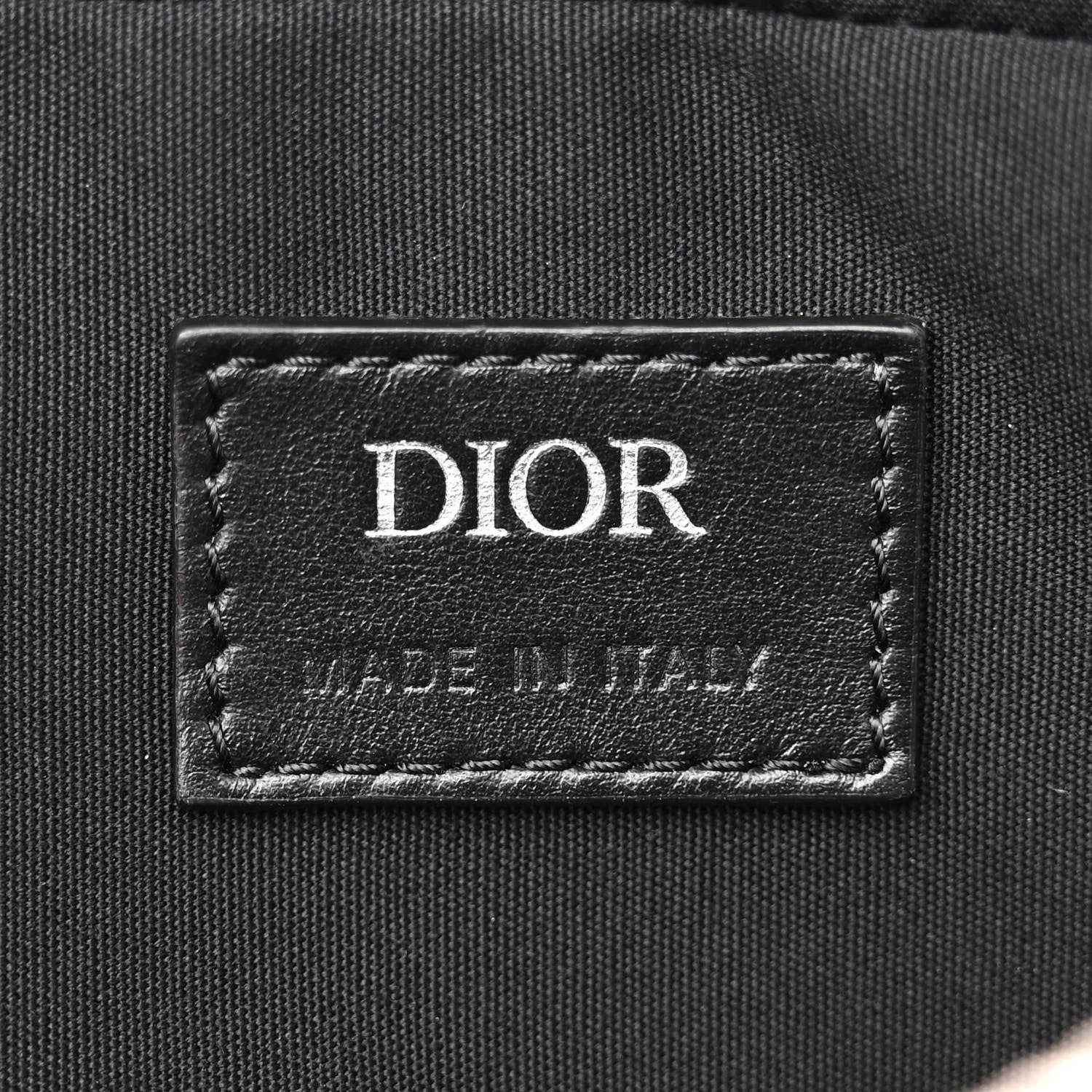 Christian Dior Calfskin Perforated Oblique Galaxy Safari Messenger Bag Black 6 of 12