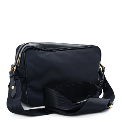 Prada Tessuto Nylon Soft Calf Camera Bag Baltico 2 of 13