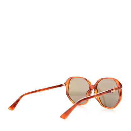 Gucci Acetate Round Sunglasses GG0258SA Tortoise 4 of 8
