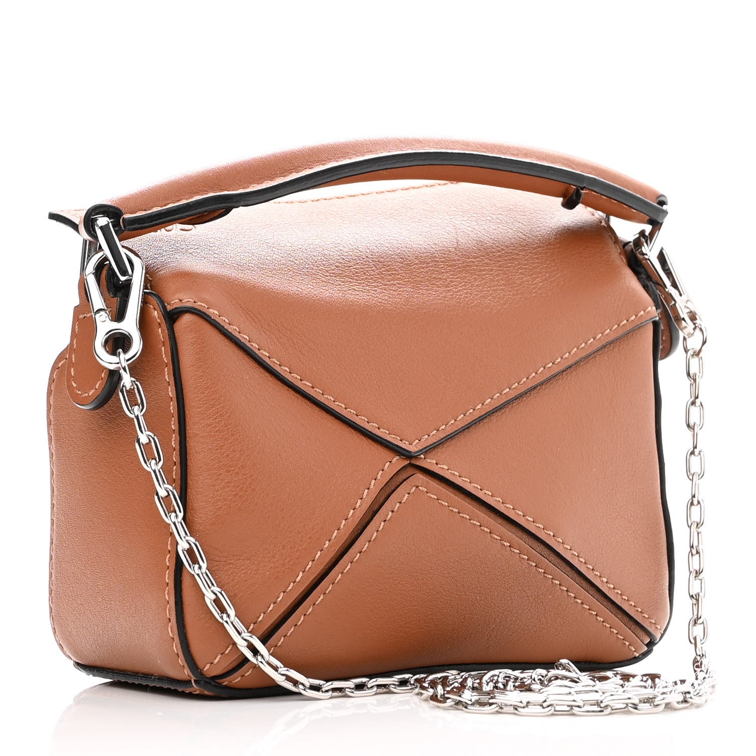 Loewe Calfskin Nano Puzzle Bag Tan 3 of 10