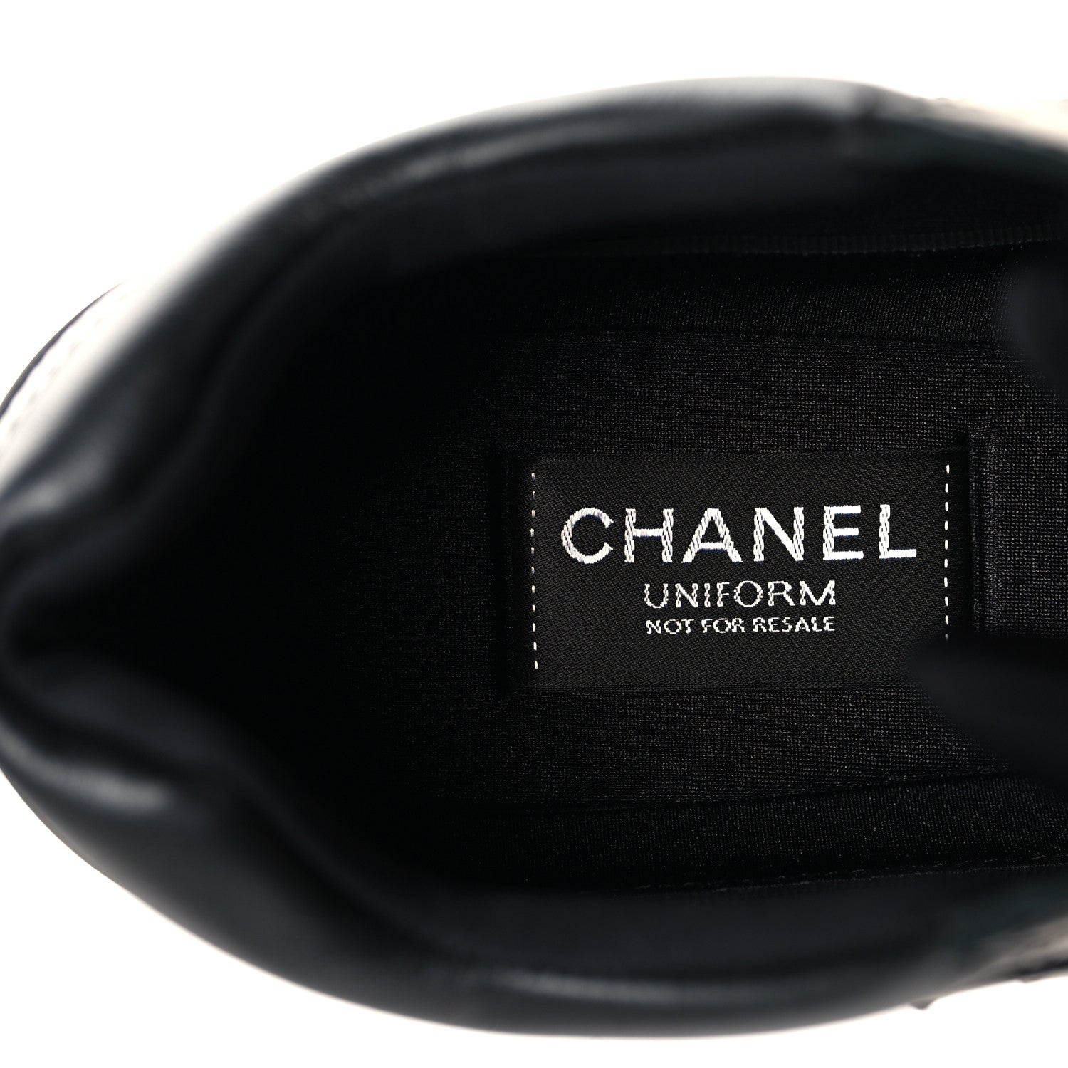Chanel Calfskin Lambskin CC Uniform Sneakers Black 41 Black 9 of 10