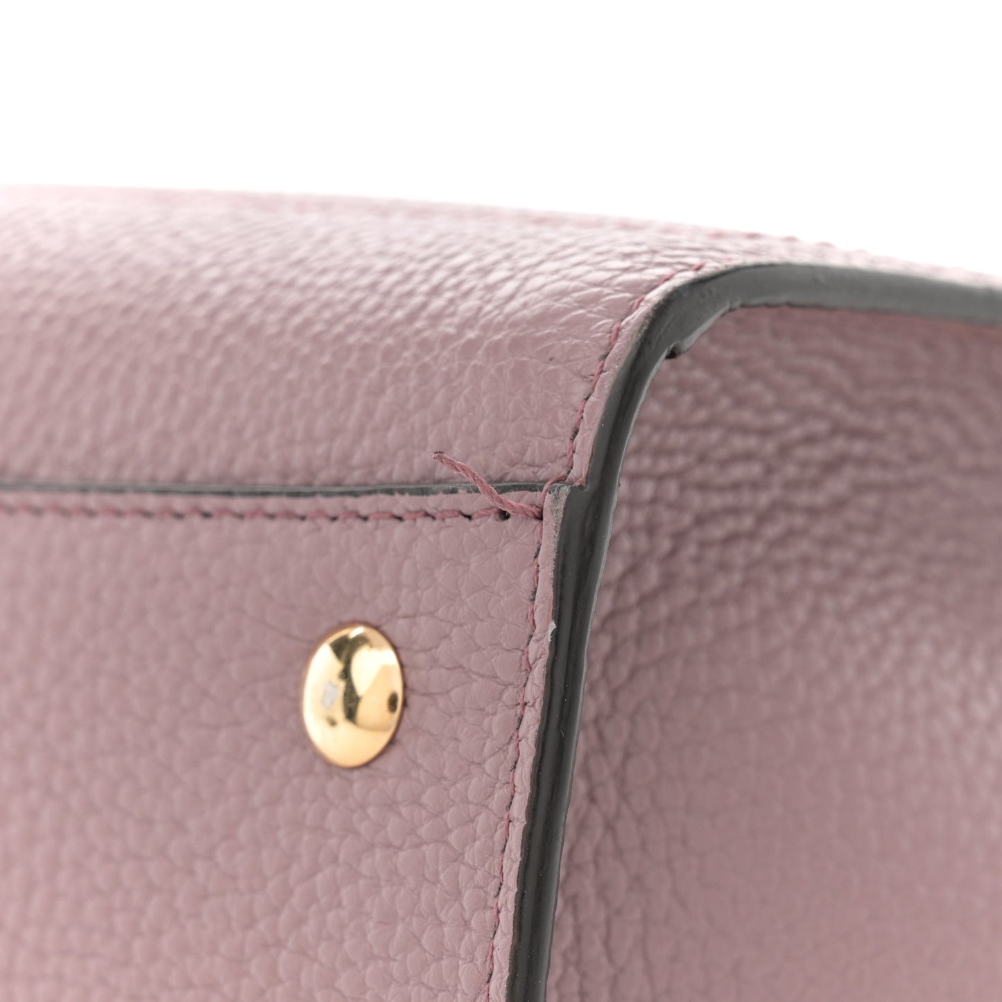 Grained Calfskin Double Handle Small Amy Tote Cinder Rose