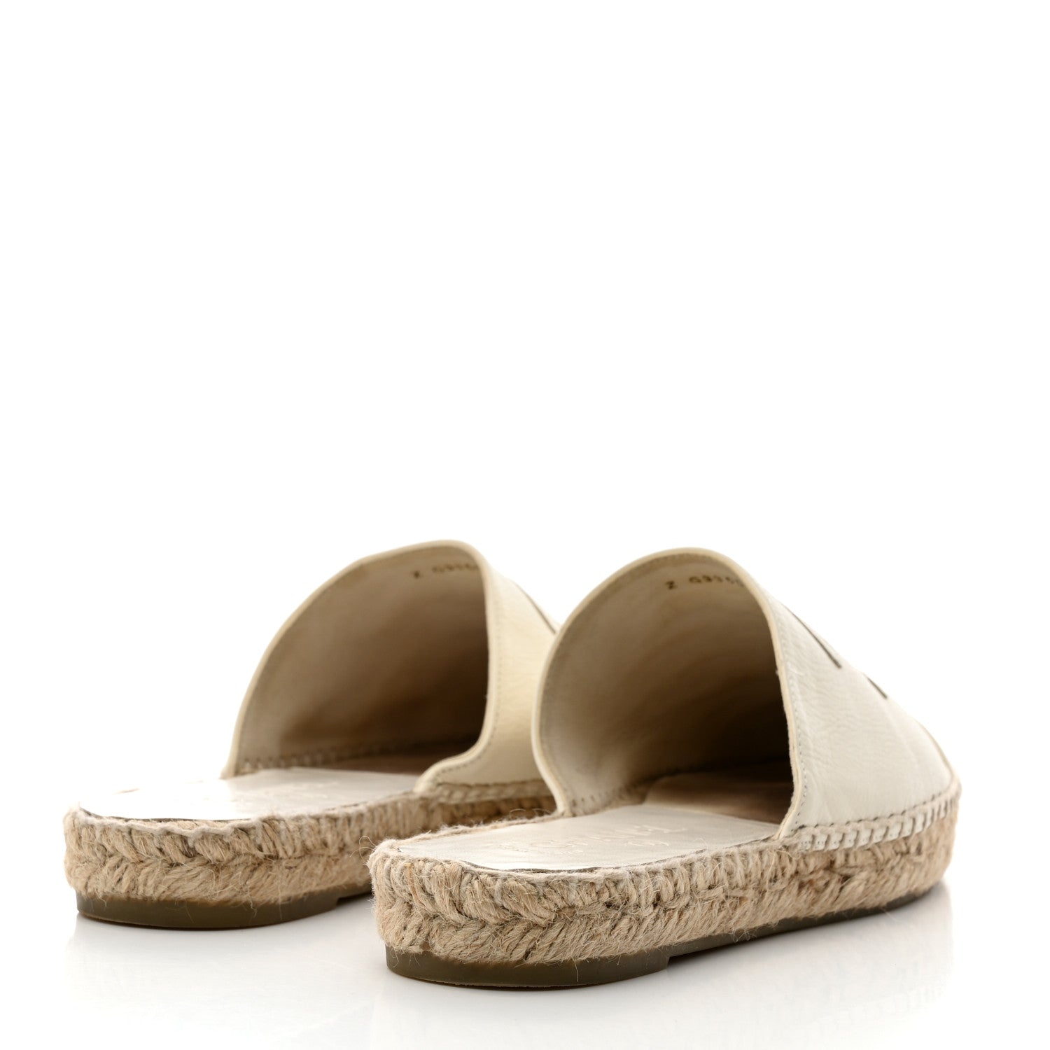 Chanel Calfskin CC Espadrille Mules 38 White 4 of 10