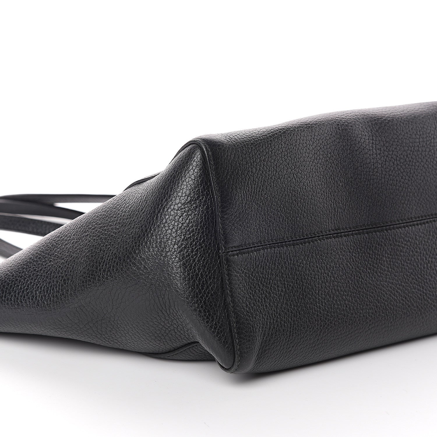 Gucci Pebbled Calfskin Small Swing Tote Black 9 of 10