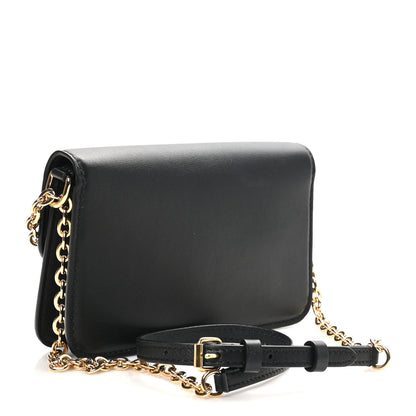 Louis Vuitton Calfskin LV Bloom Wallet On Chain Black 3 of 9