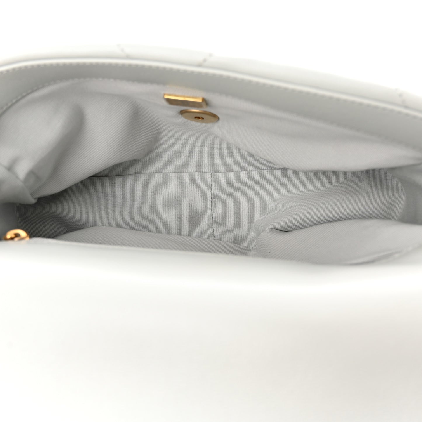 Lambskin Quilted Medium Chanel 19 Flap Light Blue