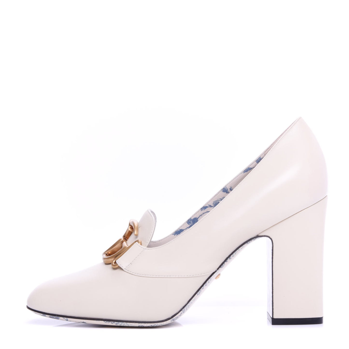 Malaga Kid GG Victoire 95mm Loafer Pumps 41 Vintage White