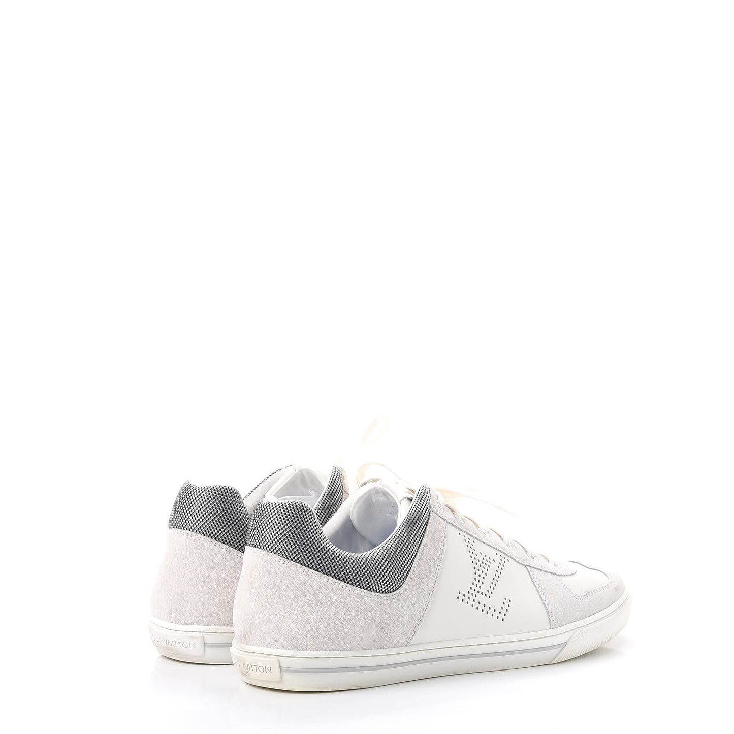 Mens Suede Calfskin Dream On Low Top Sneakers 11 White
