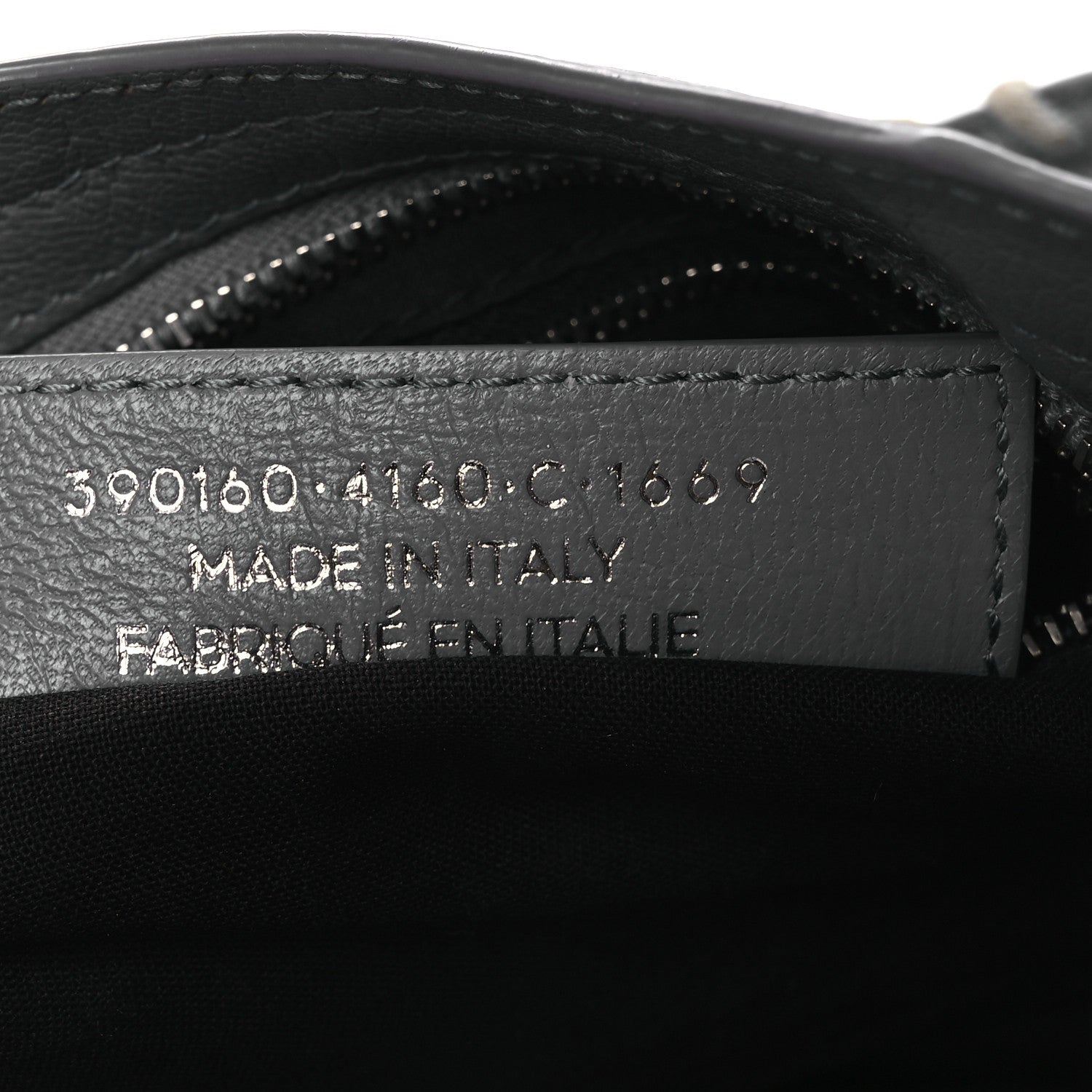 Balenciaga Chevre Silver Metallic Edge Hardware Mini City Bleu Acier 7 of 14