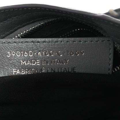 Balenciaga Chevre Silver Metallic Edge Hardware Mini City Bleu Acier 7 of 14