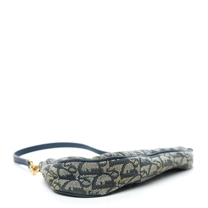 Christian Dior Monogram Mini Saddle Pochette Navy 4 of 14