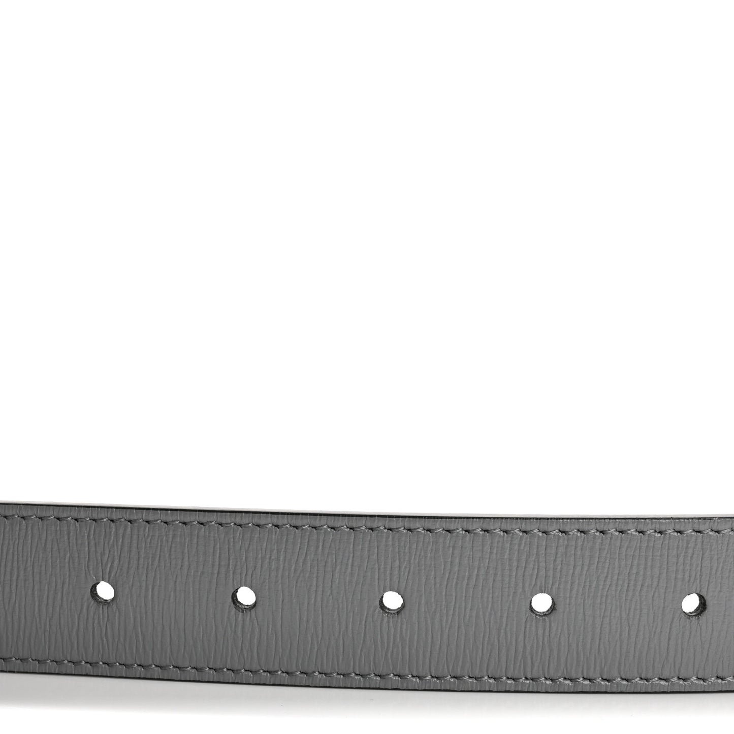 Azalea Calfskin Enamel Monochrome Double G 30mm Belt 85 34 Deep Grey