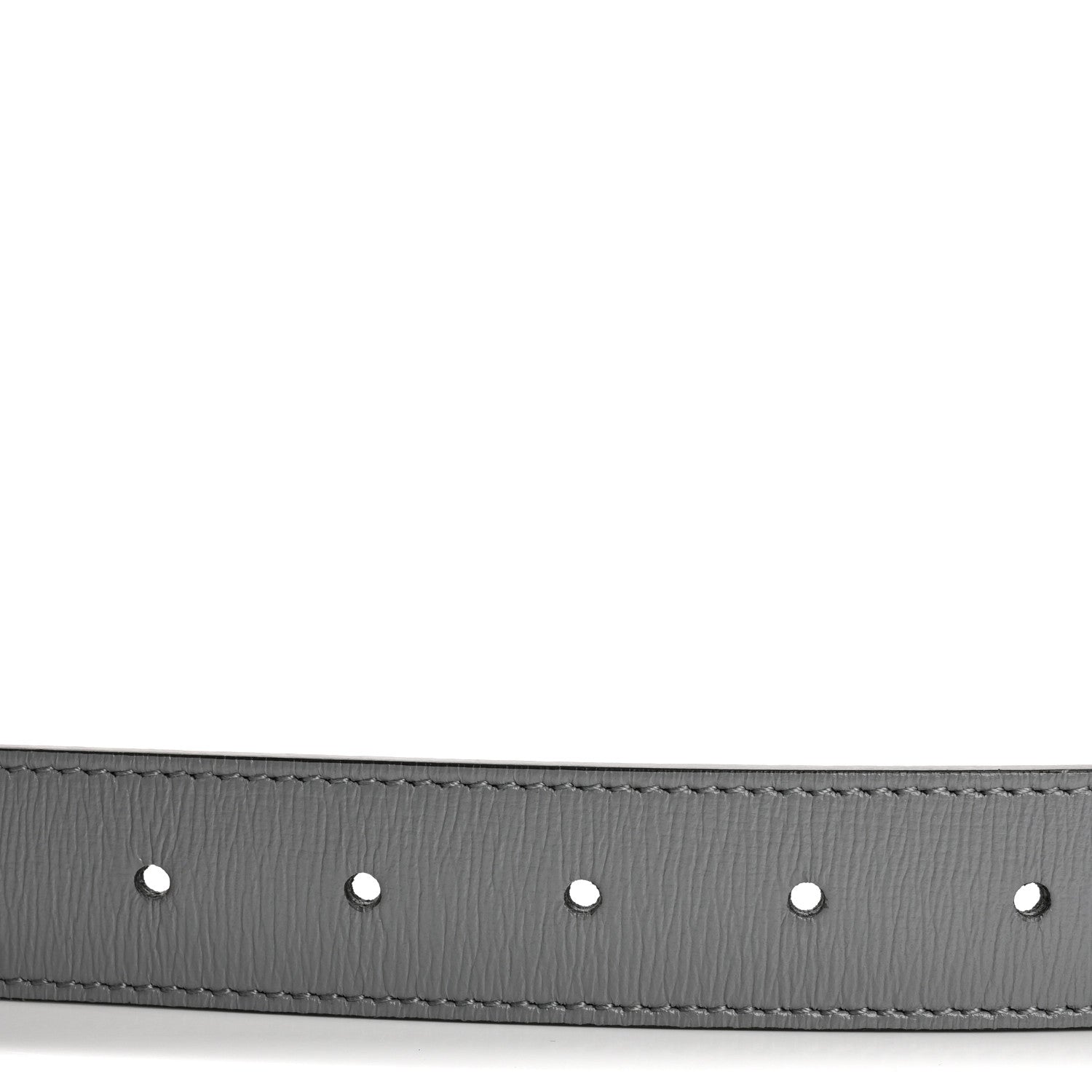 Gucci Azalea Calfskin Enamel Monochrome Double G 30mm Belt 85 34 Deep Grey 4 of 5