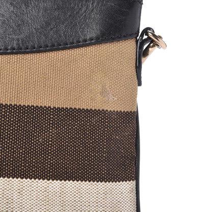 Burberry Mega Check Peyton Crossbody Clutch Bag Black 9 of 11