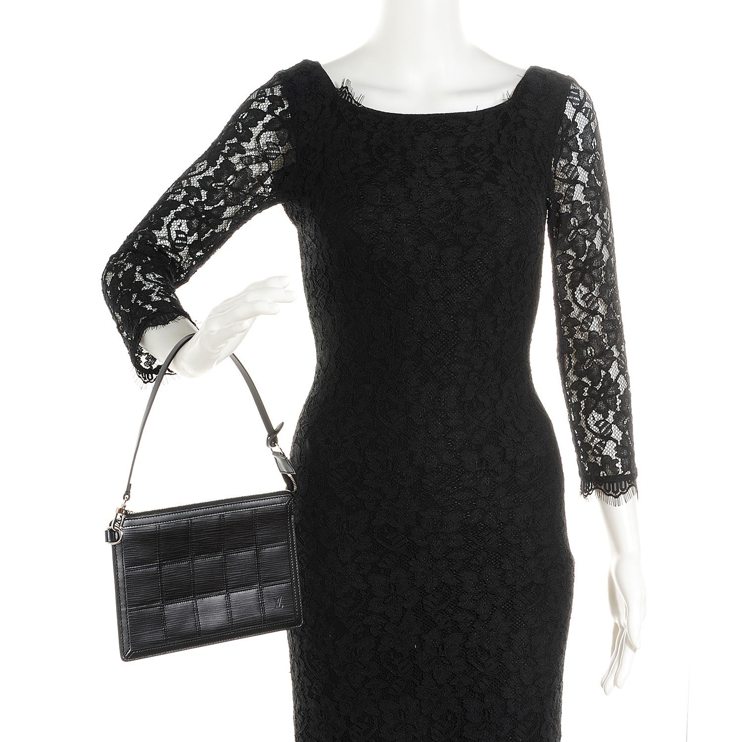 Louis Vuitton Epi Stretch Delmonico Pochette Black 2 of 7