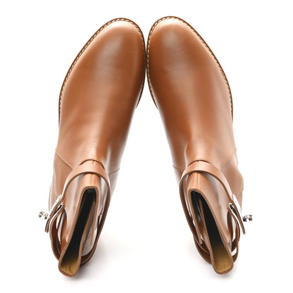 Hermes Heritage Calfskin Follow Ankle Boots 40.5 Naturel 2 of 9