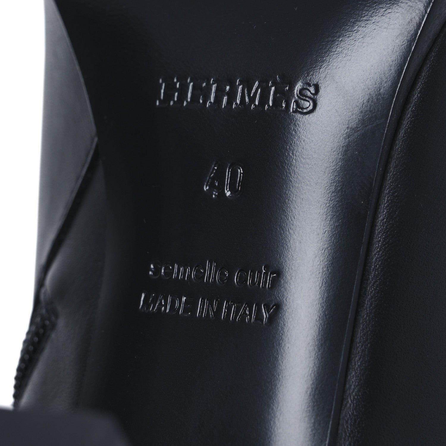 Hermes Calfskin Saint Germain Ankle Boots 40 Black 8 of 11