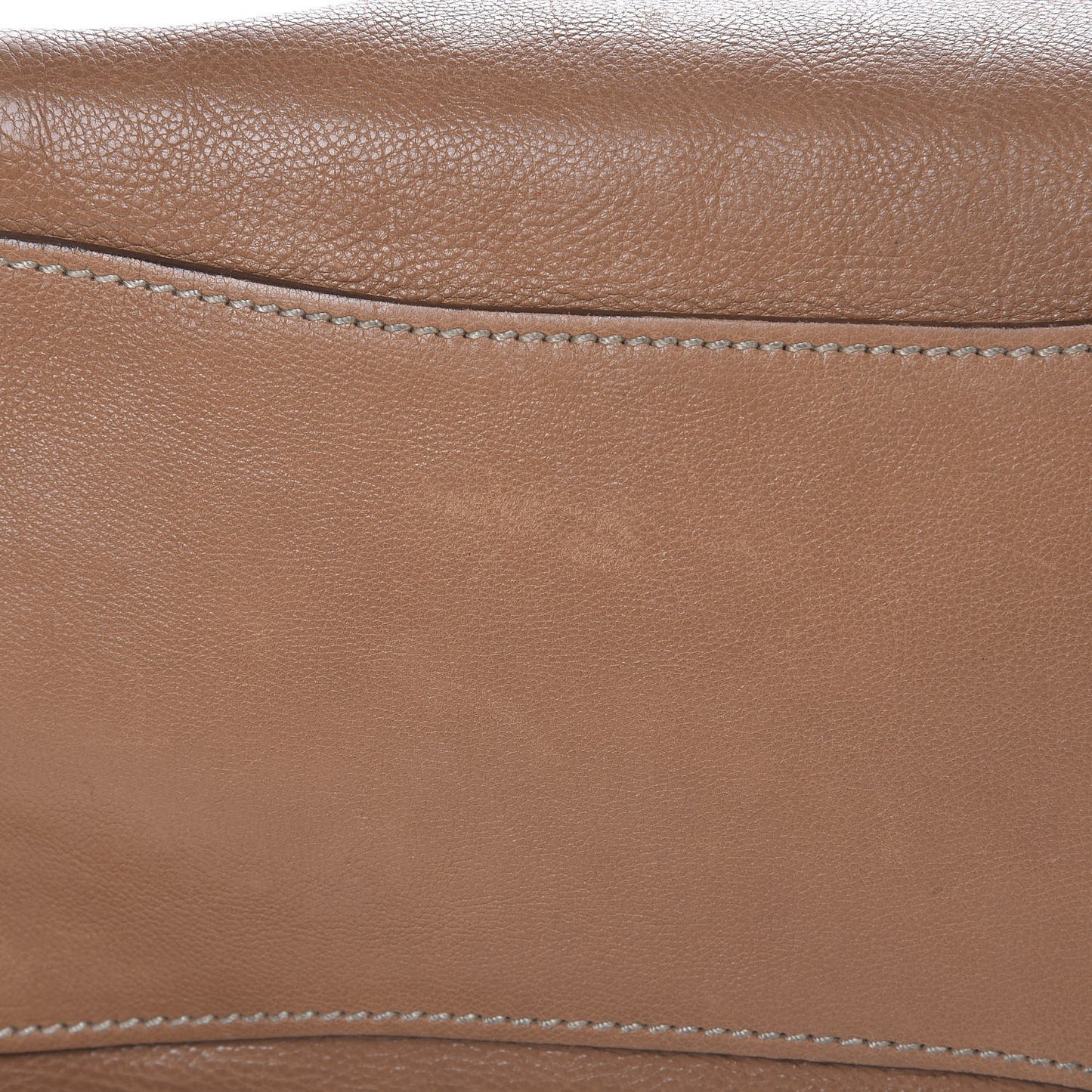 Glace Calf Twin Pocket Fringe Tote Caramel
