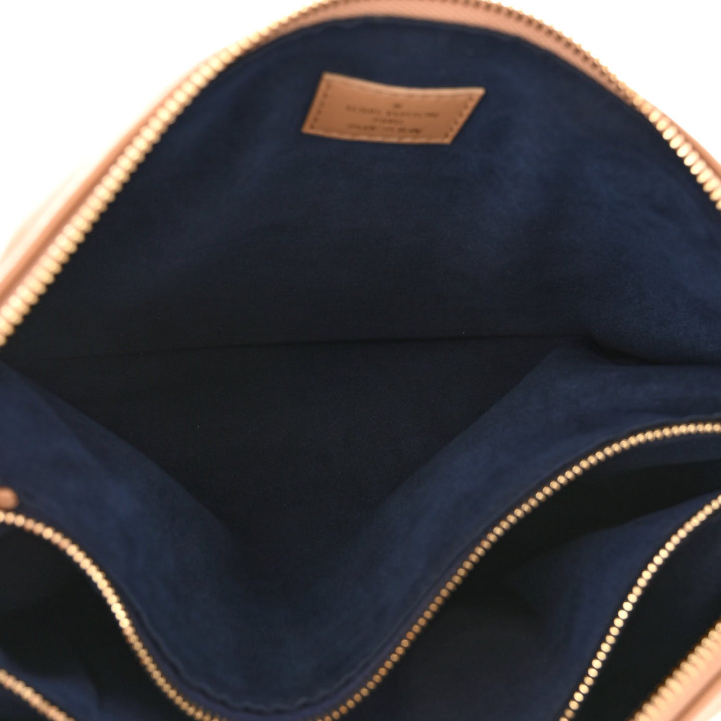 Lambskin Embossed Monogram Coussin PM Camel