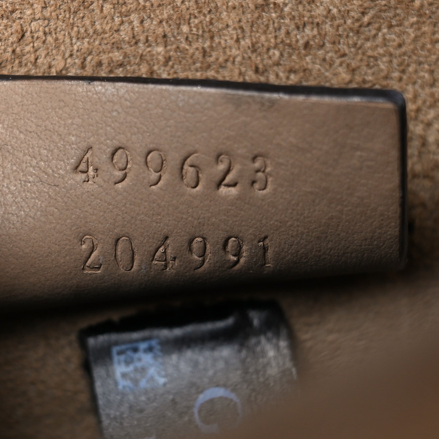 Gucci GG Supreme Monogram Suede Crystal Small Dionysus Shoulder Bag Beige Ebony Taupe 7 of 10
