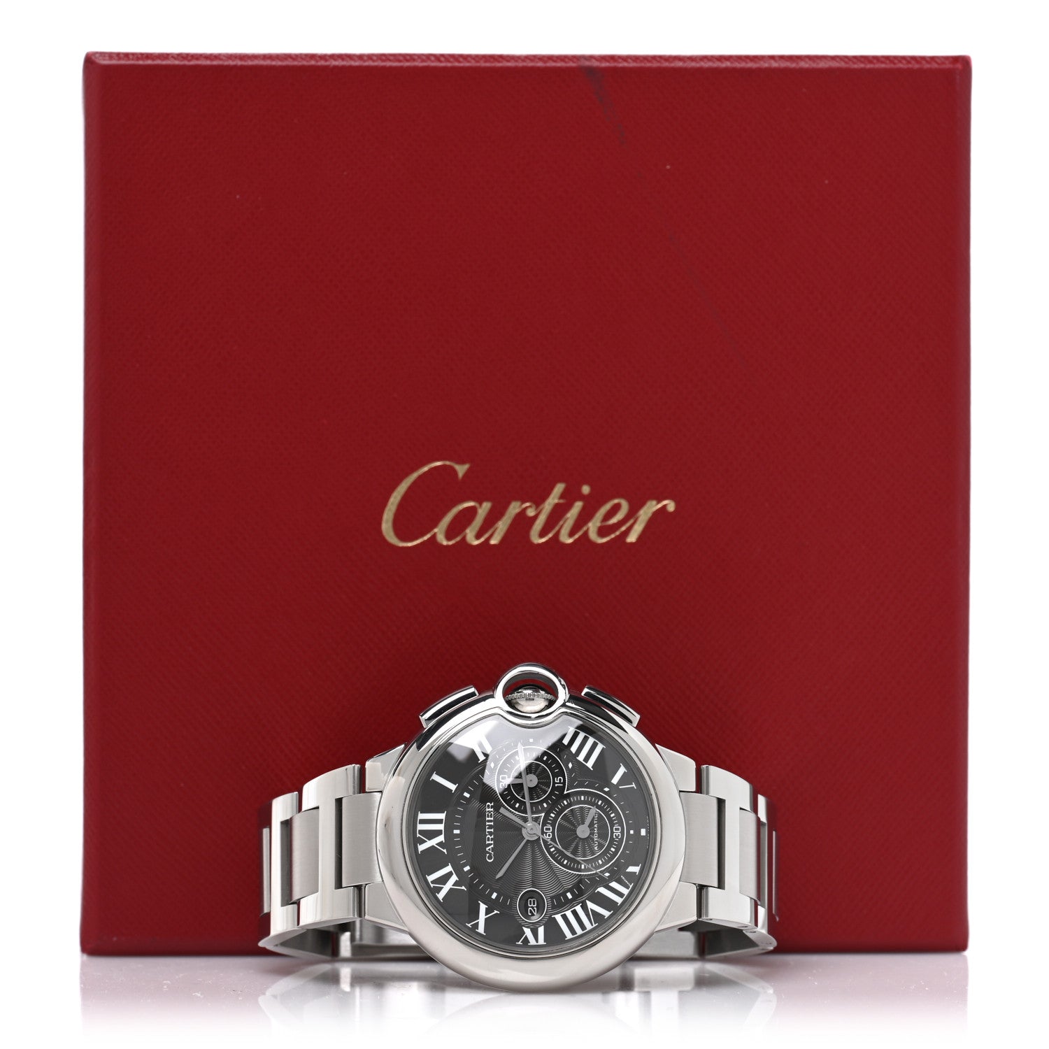 Cartier Stainless Steel 44mm Ballon Bleu De Cartier Chronograph Automatic Watch Black 5 of 5