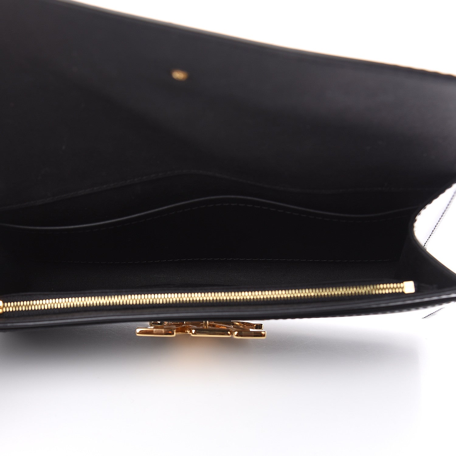 Louis Vuitton Patent Louise Clutch Black 5 of 10