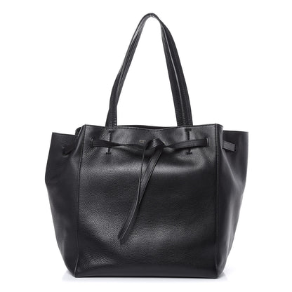 Celine Soft Grained Calfskin Small Belt Cabas Phantom Black 1 of 15
