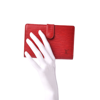 Louis Vuitton Epi French Purse Wallet Castillan Red 2 of 8