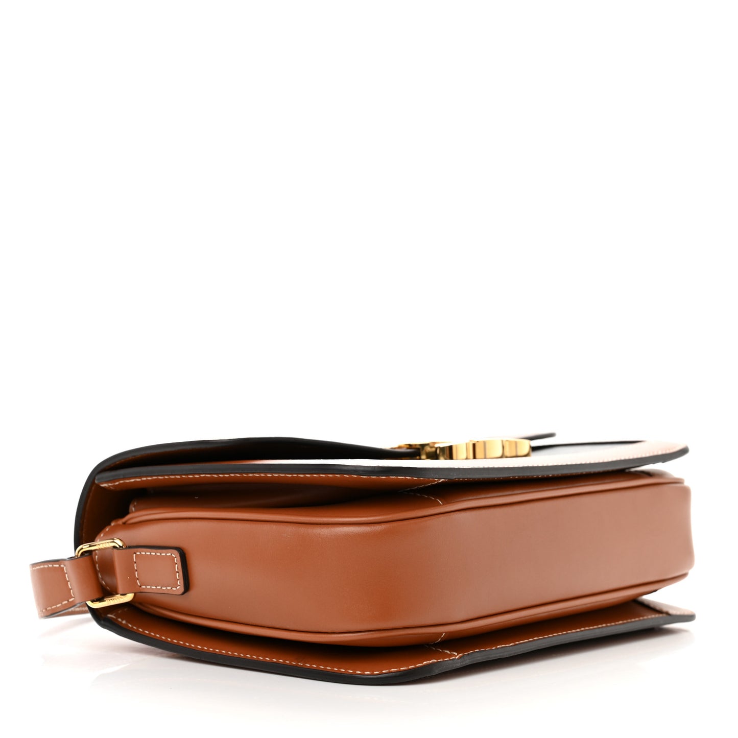 Triomphe Canvas Calfskin Medium Triomphe Bag Tan