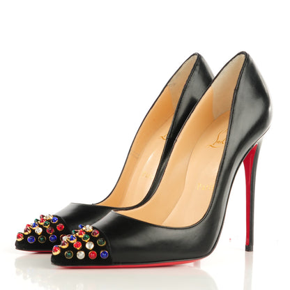 Christian Louboutin Kid Cabo 120 Pumps 37 Black Multicolor 3 of 7