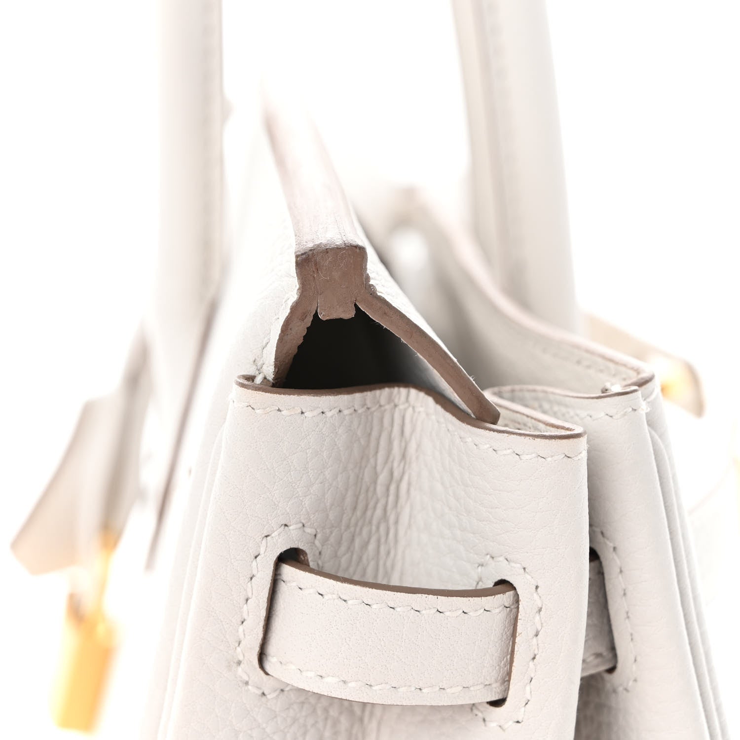 Hermes Togo Birkin 25 Gris Pale 10 of 12