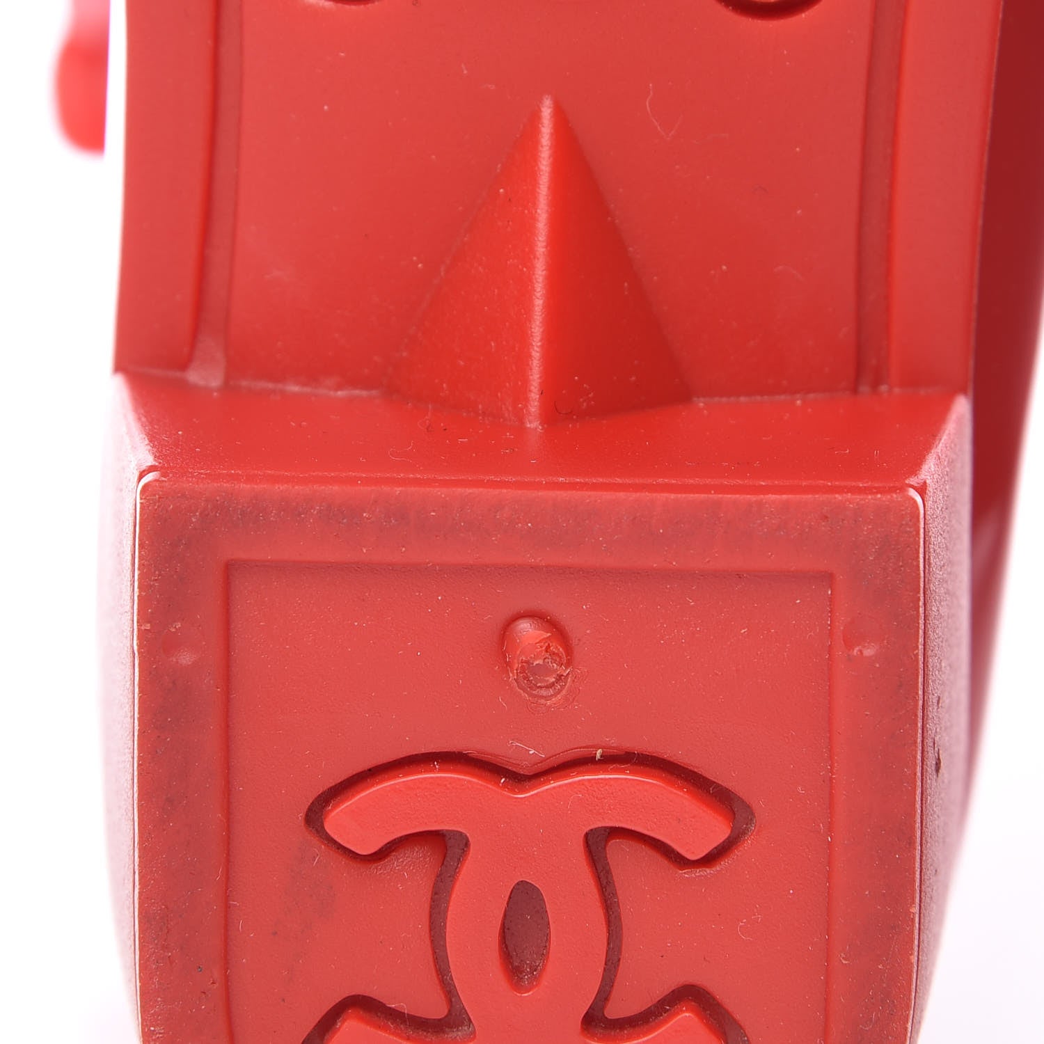 Chanel Rubber Camellia Rain Boots 36 Red 12 of 18