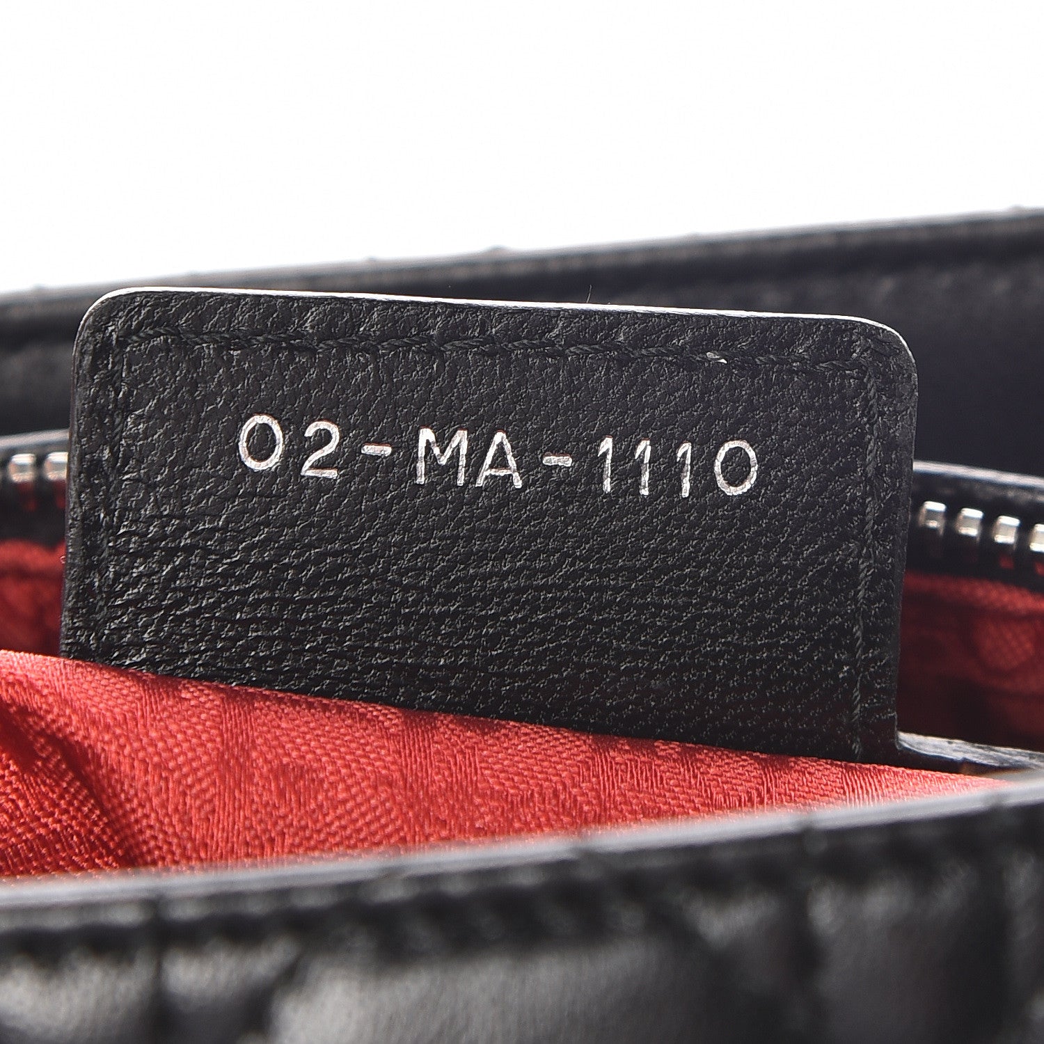 Christian Dior Lambskin Cannage Medium Lady Dior Black 9 of 10