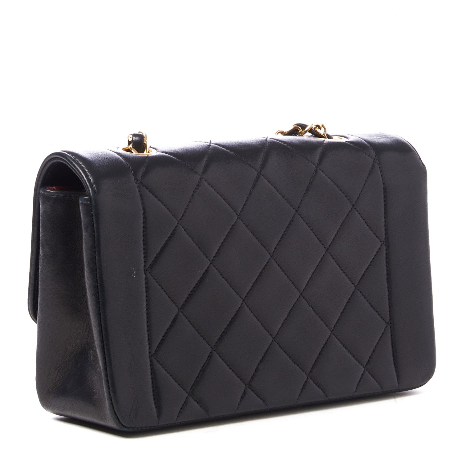 Chanel Lambskin Quilted Small Single Flap Black 2 of 9