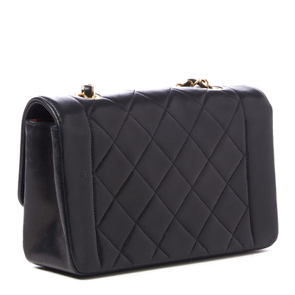 Chanel Lambskin Quilted Small Single Flap Black 2 of 9