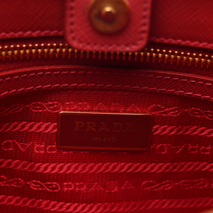Prada Saffiano Lux Medium Tote Fuoco 8 of 11