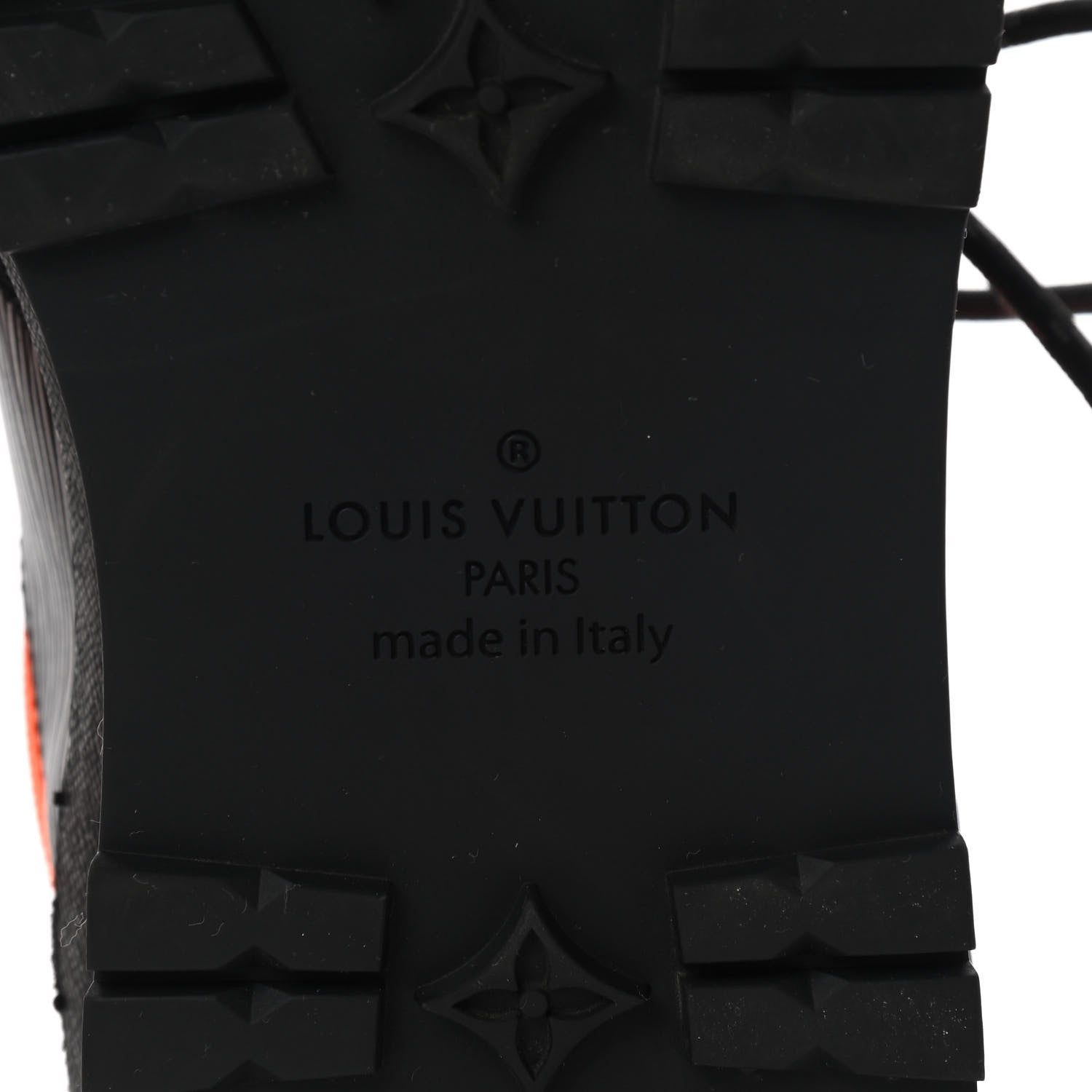Louis Vuitton Epi Suede Mens Harlem Richelieu Sneakers 7 Black Orange 6 of 9