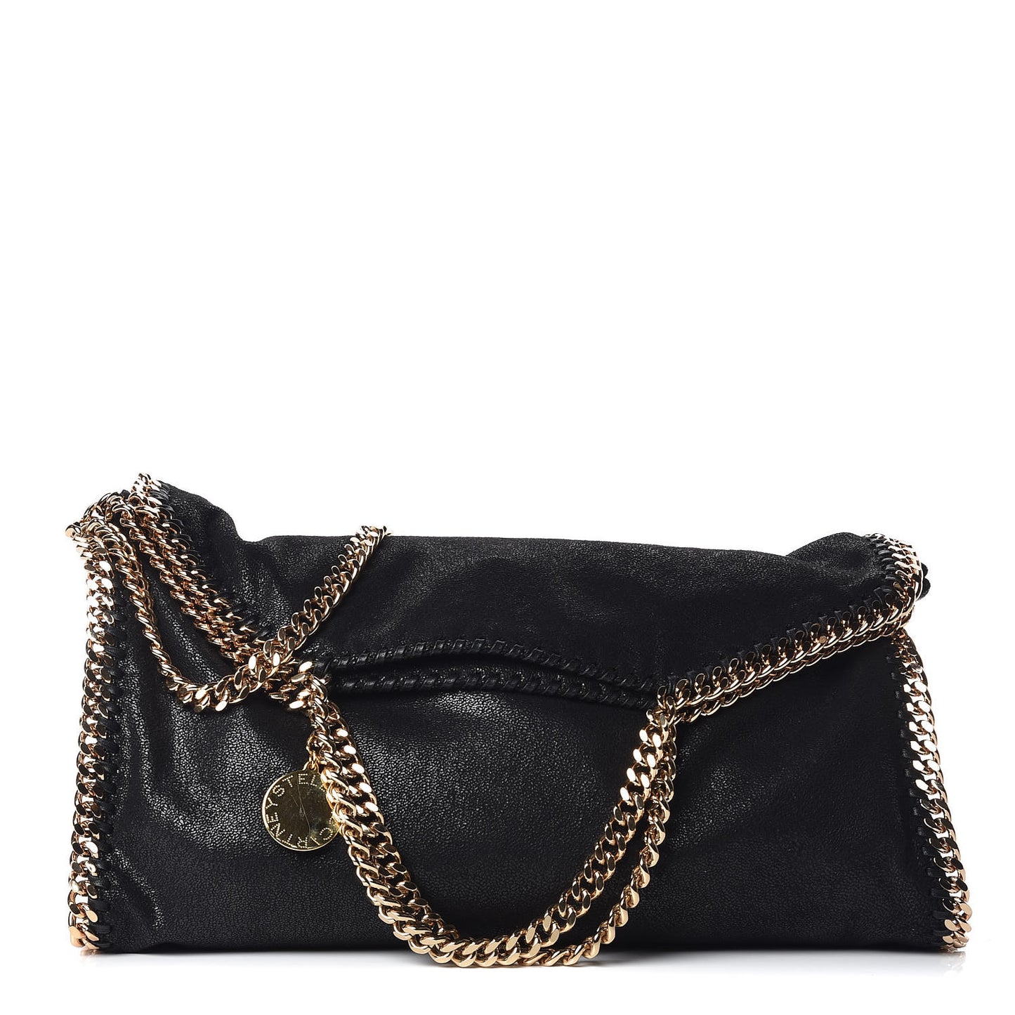 Shaggy Deer Falabella Fold Over Tote Black