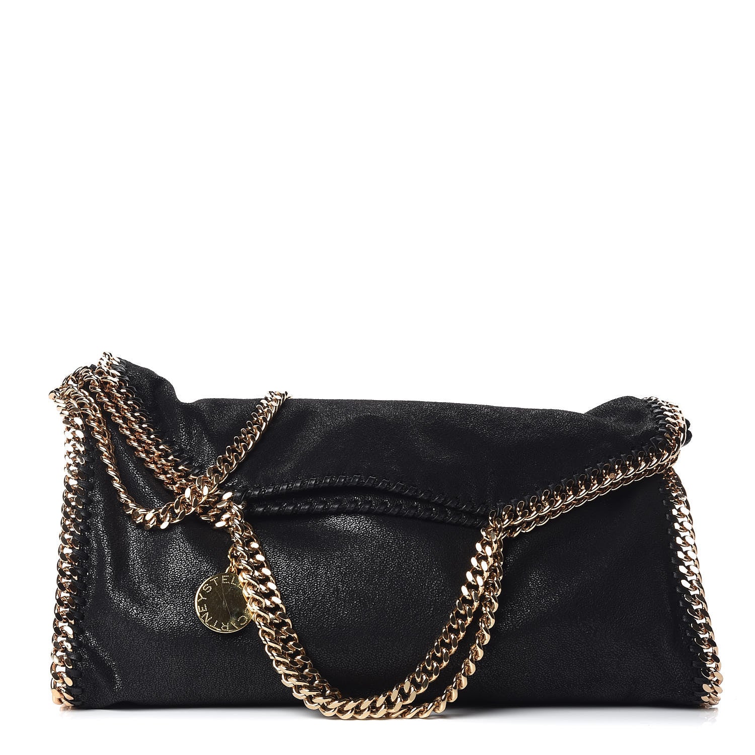 Stella McCartney Shaggy Deer Falabella Fold Over Tote Black 1 of 9