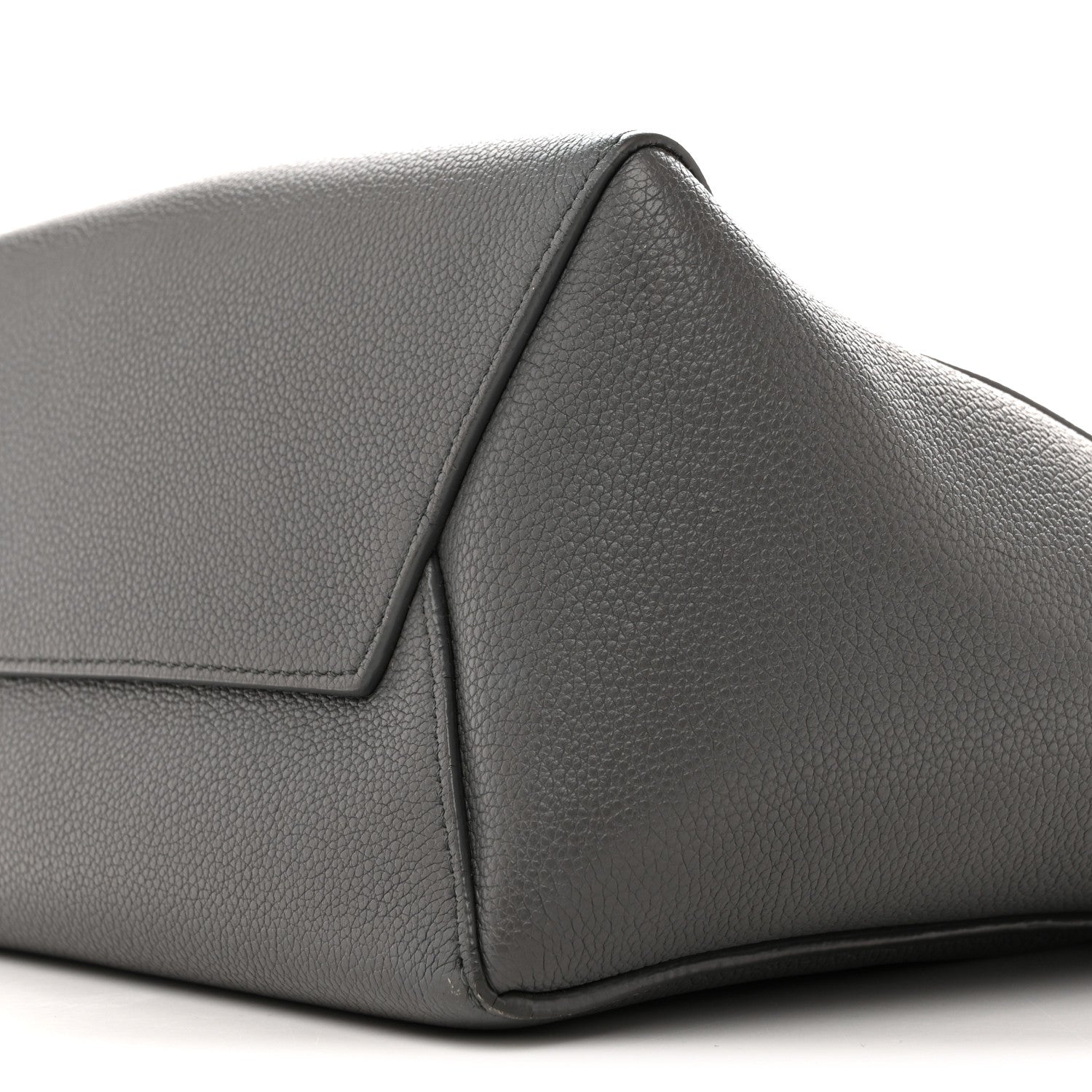 Celine Soft Grained Calfskin Small Sangle Bucket Bag Kohl 10 of 14